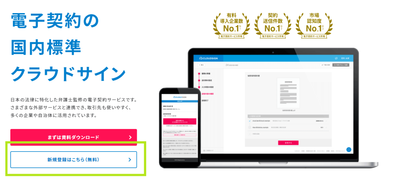 クラウドサインとは？無料利用可能なアカウント登録方法・機能や使い方までご紹介！