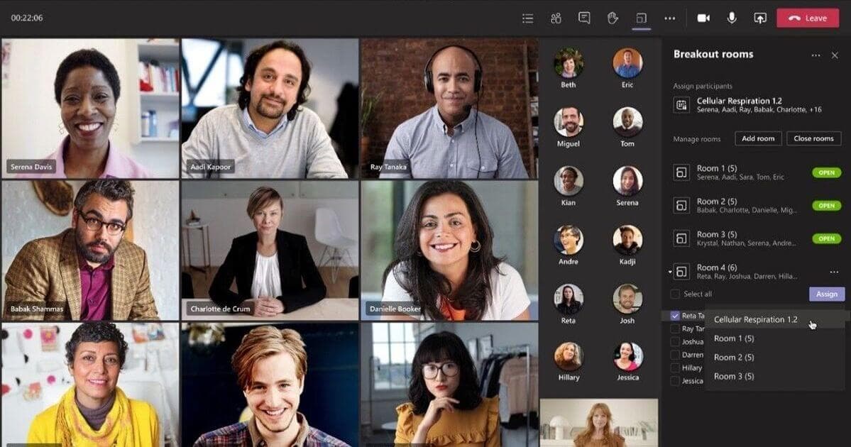 【画像解説】Microsoft Teams会議の「ブレークアウトルーム」機能の使い方を紹介！はじめて使う人は必見！