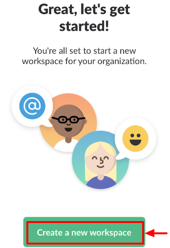 メール認証完了なので、続いてワークスペース作成へ