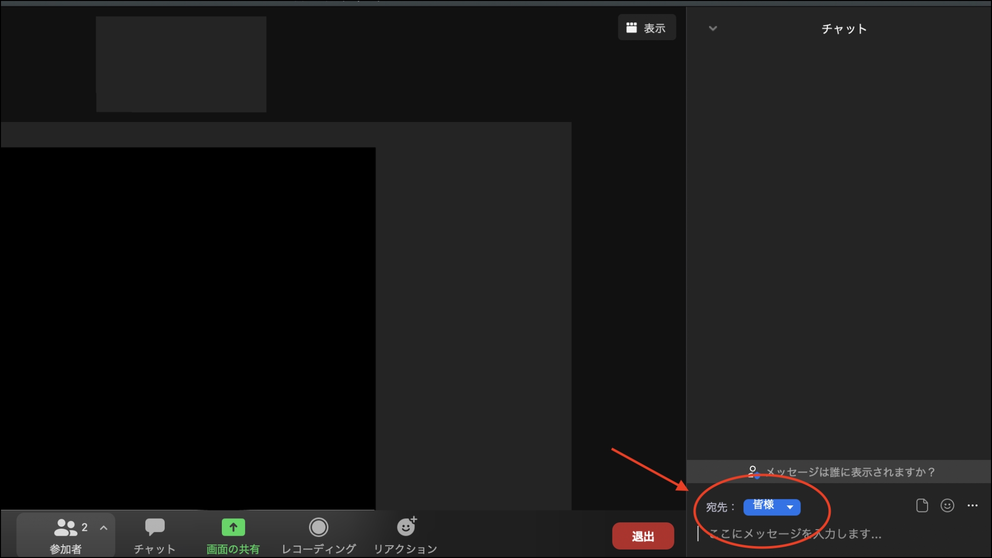 zoom_チャット_できること2