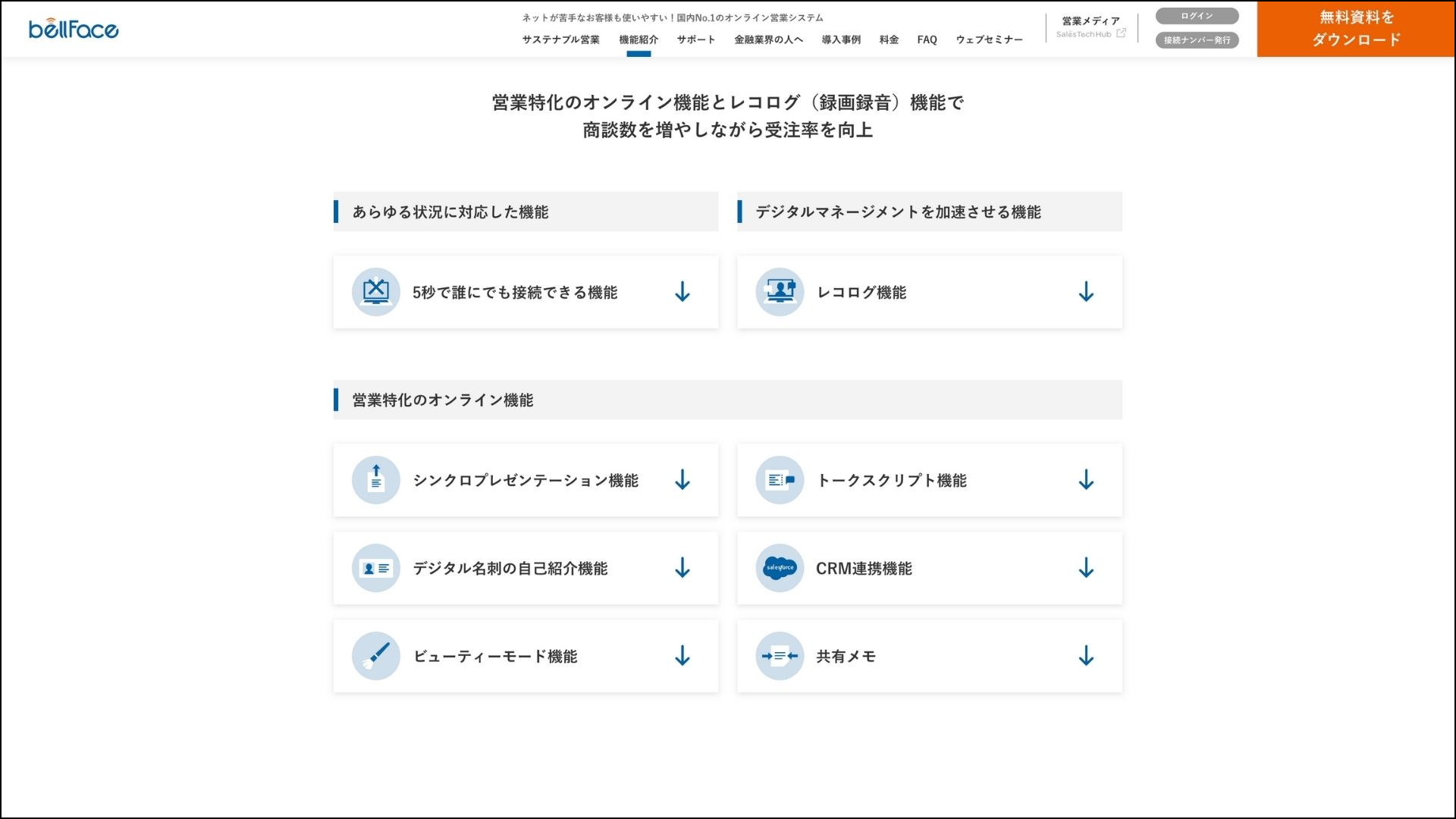 ベルフェイス_出来ること