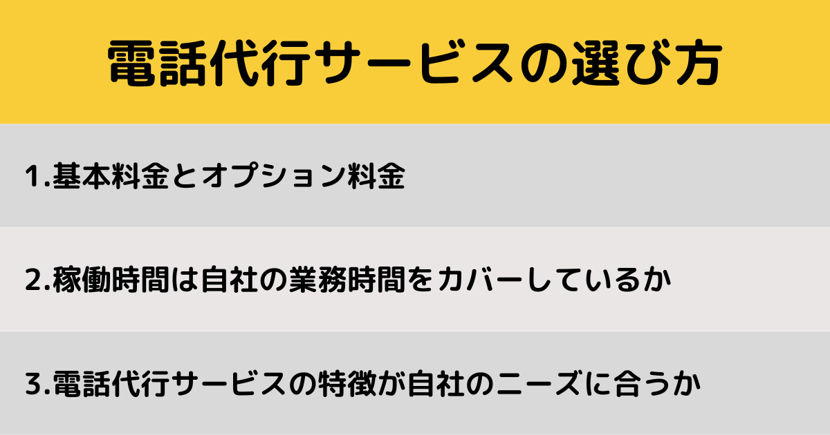 電話代行_選び方