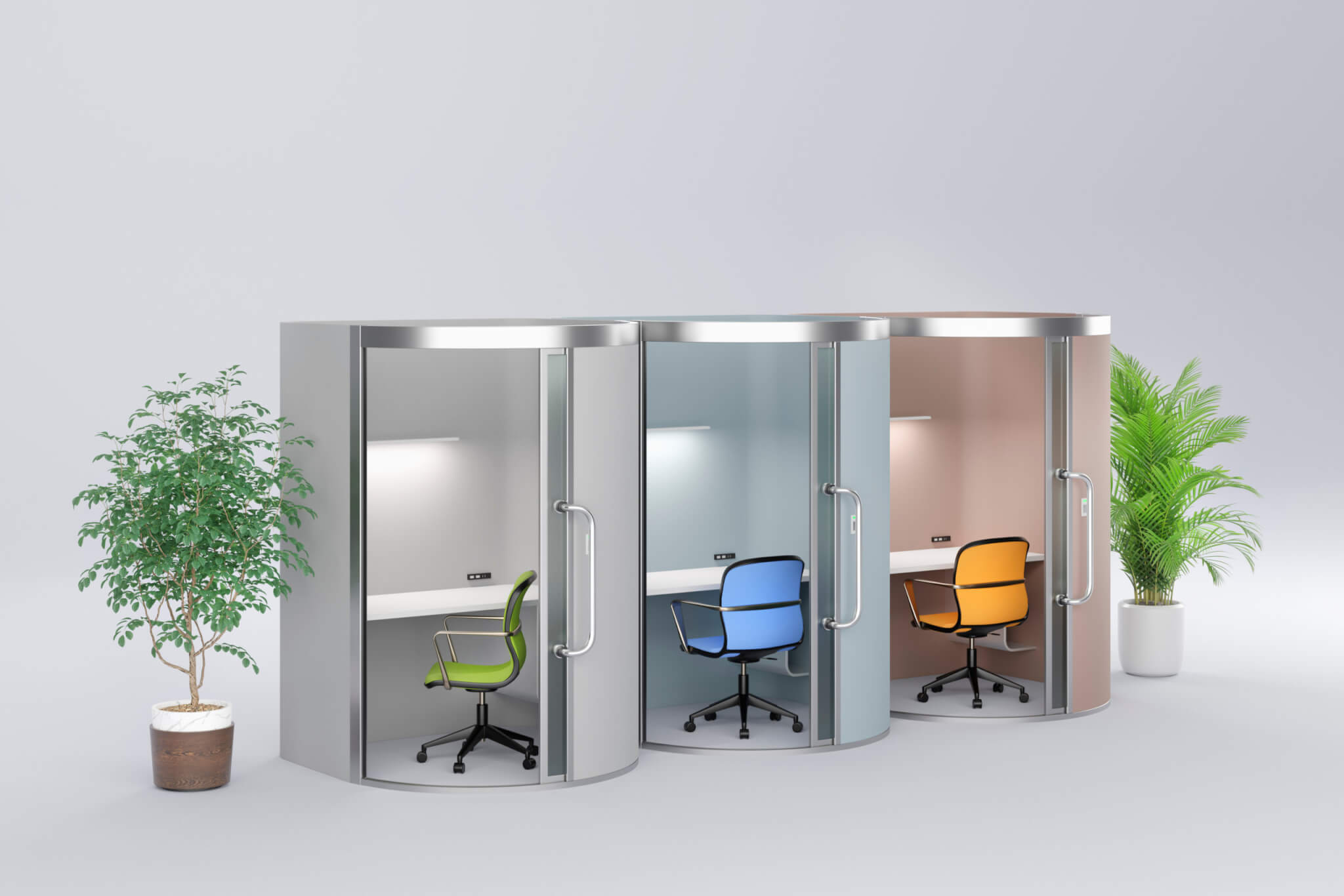 オフィスレイアウト_パターン_ブース型