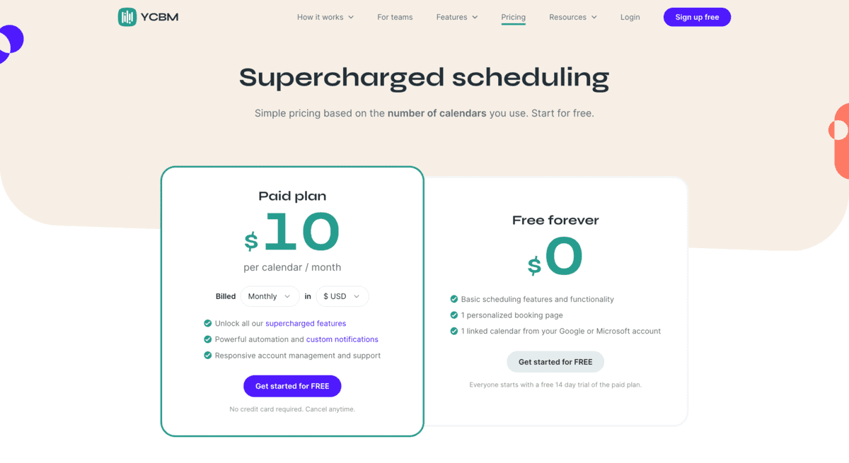 YouCanBook.me_料金